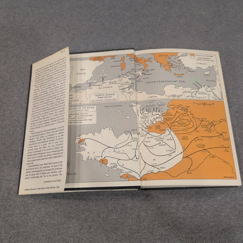 A Generals Life Omar N Bradley Autobiography First Edition Hardcover 1983 WWII - Picture 3 of 5